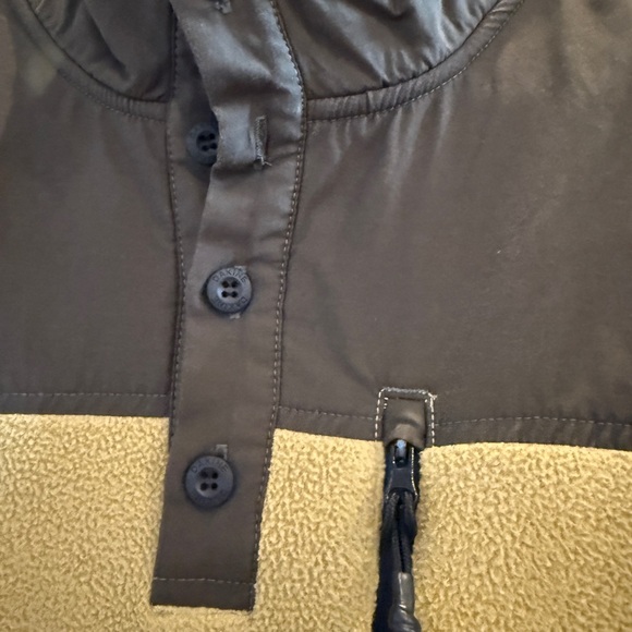 Dakine Men's Button Up Sweater - Mustard and Olive - Picture 3 of 4